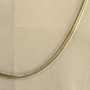 NEW Flat Wave Chain Silver P Designer Necklace